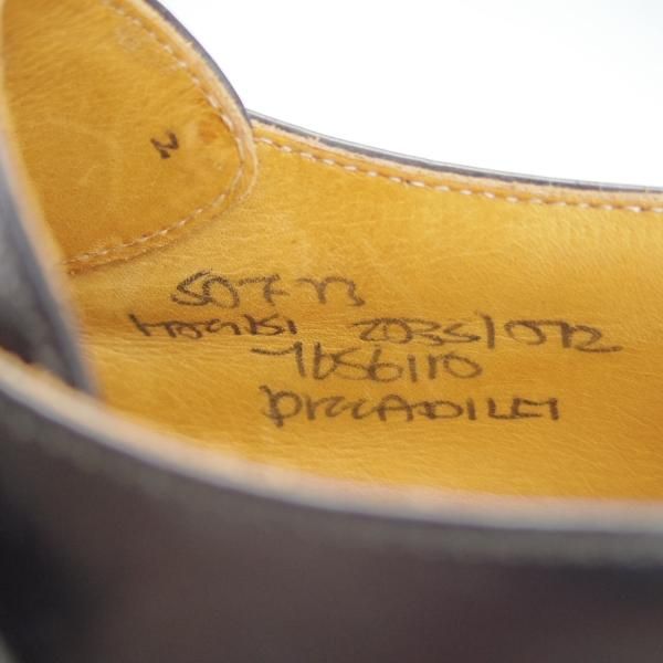 極上★チャーチ 50F/UK5【旧チャーチ★ブックバインダーカーフ/73ラスト/3都市ロゴ】モンクストラップ/黒/メンズ/Church's★f975