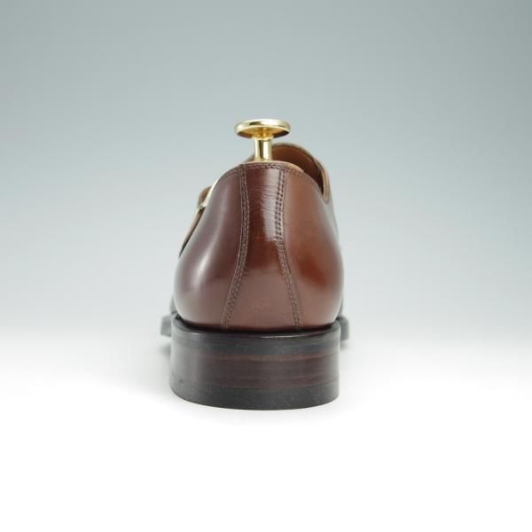 未使用★(スペイン製)YANKO/ヤンコ SIZE 6.5【グッドイヤーウェルテッド製法★ダブルモンク/14184】カーフ/茶/メンズ★f976