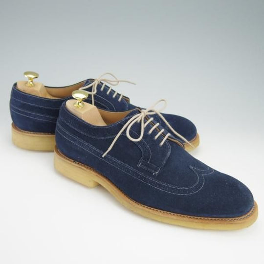 未使用★(英)チーニー 7F【貴重★(英)ポールスミス別注/ロングウイング】12113ラスト/スエード/紺/メンズ/Paul Smith/CHEANEY★f974