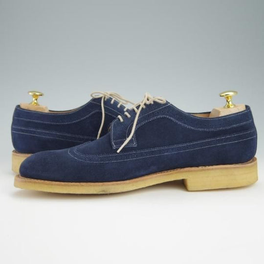 未使用★(英)チーニー 7F【貴重★(英)ポールスミス別注/ロングウイング】12113ラスト/スエード/紺/メンズ/Paul Smith/CHEANEY★f974