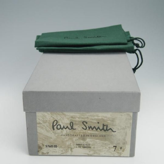 未使用★(英)チーニー 7F【貴重★(英)ポールスミス別注/ロングウイング】12113ラスト/スエード/紺/メンズ/Paul Smith/CHEANEY★f974