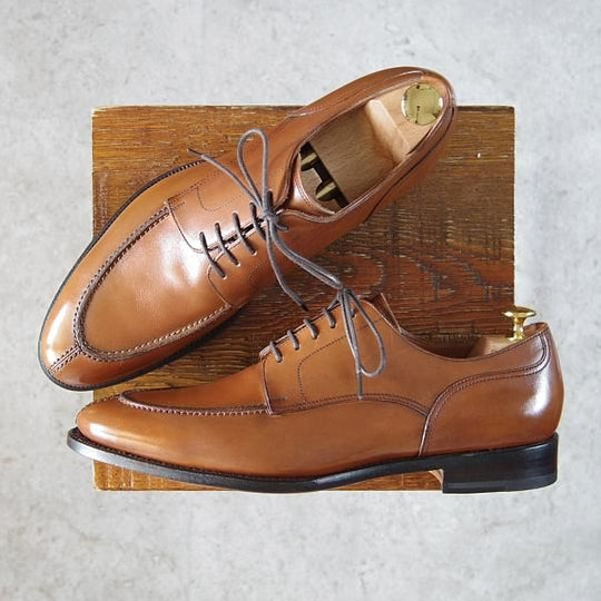 未使用★ユニオンインペリアル SIZE 7.5【定価￥39,600-★Uチップ/U2003】(仏)アノネイ社/ベガノカーフ/茶/メンズ/Union Imperial★f977