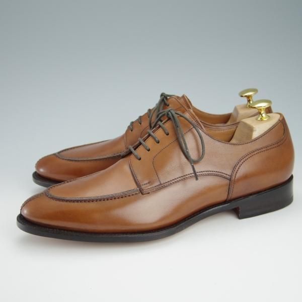 未使用★ユニオンインペリアル SIZE 7.5【定価￥39,600-★Uチップ/U2003】(仏)アノネイ社/ベガノカーフ/茶/メンズ/Union Imperial★f977