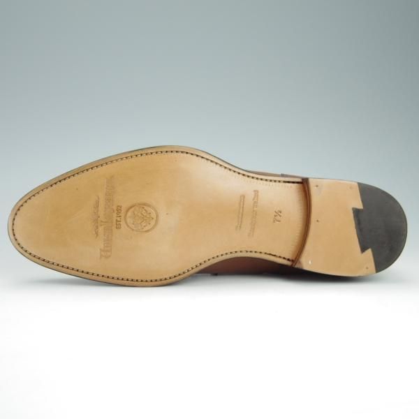 未使用★ユニオンインペリアル SIZE 7.5【定価￥39,600-★Uチップ/U2003】(仏)アノネイ社/ベガノカーフ/茶/メンズ/Union Imperial★f977