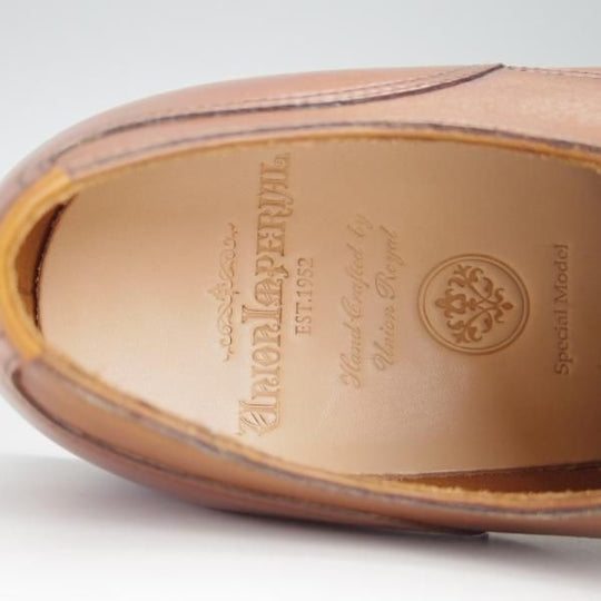 未使用★ユニオンインペリアル SIZE 7.5【定価￥39,600-★Uチップ/U2003】(仏)アノネイ社/ベガノカーフ/茶/メンズ/Union Imperial★f977