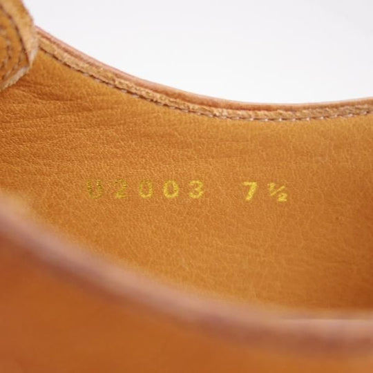 未使用★ユニオンインペリアル SIZE 7.5【定価￥39,600-★Uチップ/U2003】(仏)アノネイ社/ベガノカーフ/茶/メンズ/Union Imperial★f977