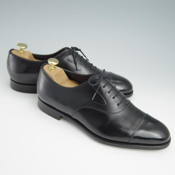 美品★エドワードグリーン 7E【現行定価￥174,900-★チェルシー/旧ロゴ/CHELSEA】202ラスト/ストレートチップ/黒/EDWARD GREEN★f981