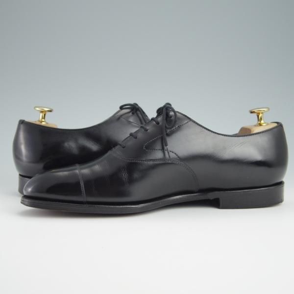 美品★エドワードグリーン 7E【現行定価￥174,900-★チェルシー/旧ロゴ/CHELSEA】202ラスト/ストレートチップ/黒/EDWARD GREEN★f981
