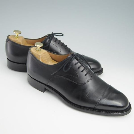 美品★(英)チーニー 6.5F【定価￥78,100-★ダイナイトソール仕様/ALFRED R】125ラスト/ストレートチップ/カーフ/黒/メンズ/CHEANEY★f983