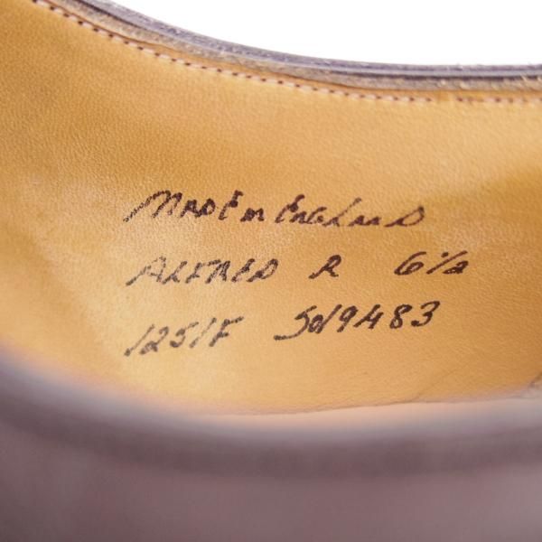 美品★(英)チーニー 6.5F【定価￥78,100-★ダイナイトソール仕様/ALFRED R】125ラスト/ストレートチップ/カーフ/黒/メンズ/CHEANEY★f983