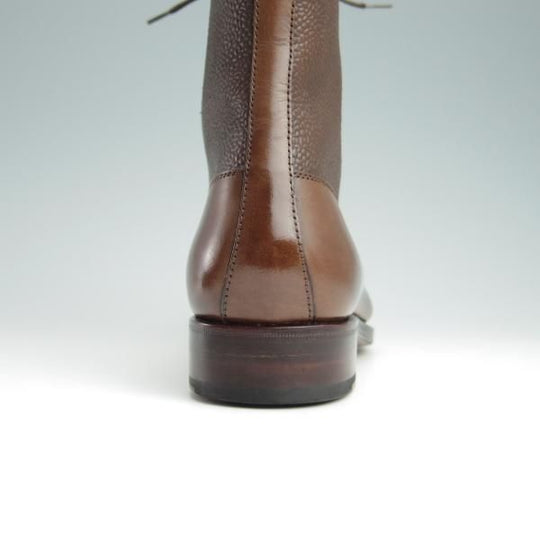 未使用★(スペイン製)CARMINA/カルミナ SIZE 6.5【モデル定価￥83,600-★コンビ仕様/レースアップブーツ】RAINラスト/MARRON/濃茶★f984