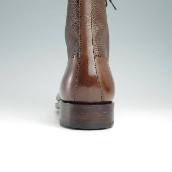 未使用★(スペイン製)CARMINA/カルミナ SIZE 6.5【モデル定価￥83,600-★コンビ仕様/レースアップブーツ】RAINラスト/MARRON/濃茶★f984
