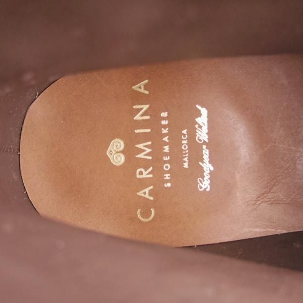 未使用★(スペイン製)CARMINA/カルミナ SIZE 6.5【モデル定価￥83,600-★コンビ仕様/レースアップブーツ】RAINラスト/MARRON/濃茶★f984
