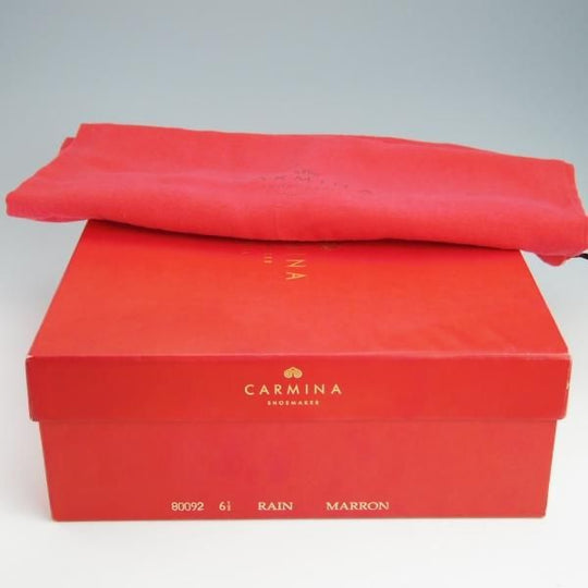 未使用★(スペイン製)CARMINA/カルミナ SIZE 6.5【モデル定価￥83,600-★コンビ仕様/レースアップブーツ】RAINラスト/MARRON/濃茶★f984