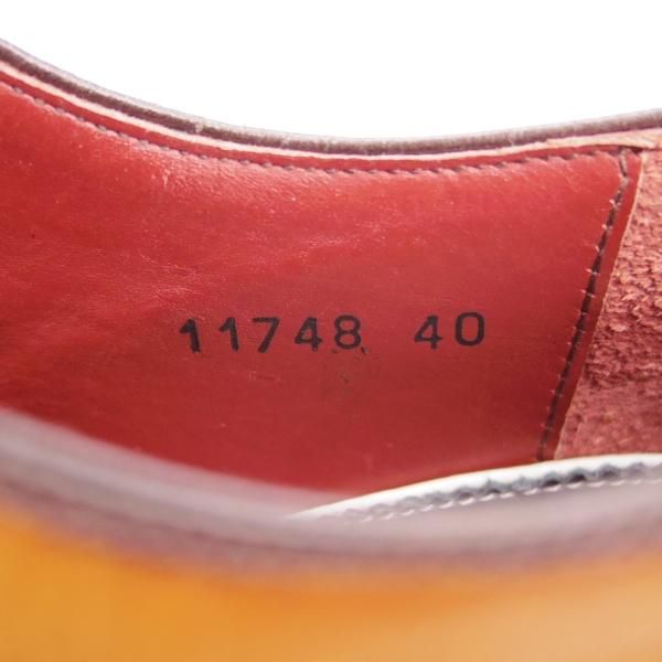 美品★(スペイン製)マグナーニ・セレクション SIZE 40【最上級ライン★ボロネーゼ製法/マグナムカーフ】濃茶/MAGNANNI SELECCION★f986