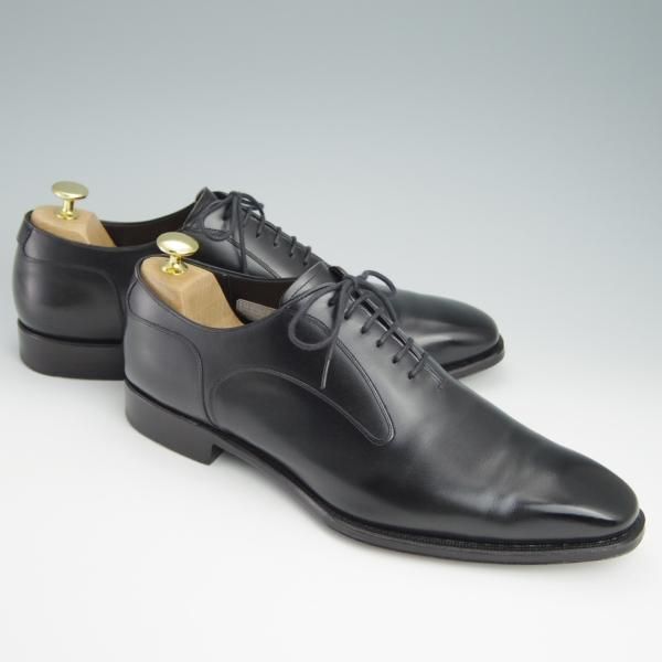 美品★シェットランドフォックス SIZE 8.5【定価￥48,400-★アバディーン/3057SF】プレーントゥ/カーフ/黒/メンズ/Shetlandfox★f987