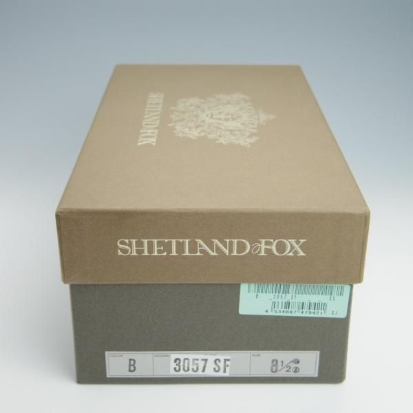 美品★シェットランドフォックス SIZE 8.5【定価￥48,400-★アバディーン/3057SF】プレーントゥ/カーフ/黒/メンズ/Shetlandfox★f987
