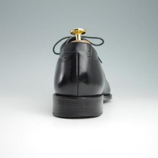 美品★シェットランドフォックス SIZE 8.5【定価￥48,400-★アバディーン/3056SF】セミブローグ/カーフ/黒/メンズ/Shetlandfox★f988