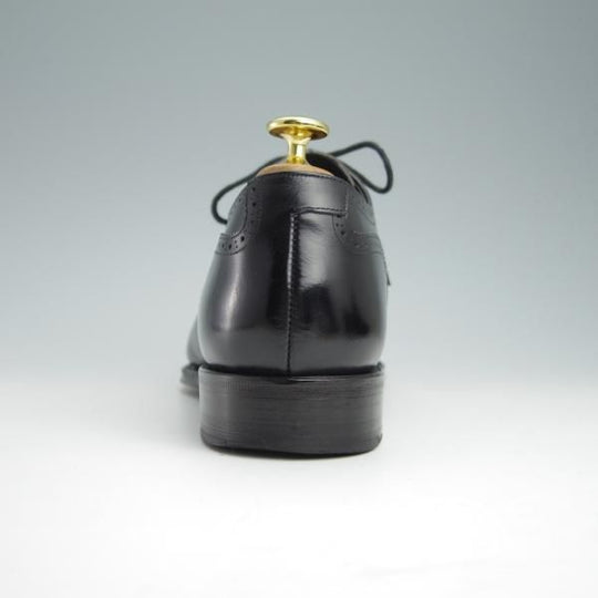 美品★シェットランドフォックス SIZE 8.5【定価￥48,400-★アバディーン/3056SF】セミブローグ/カーフ/黒/メンズ/Shetlandfox★f988