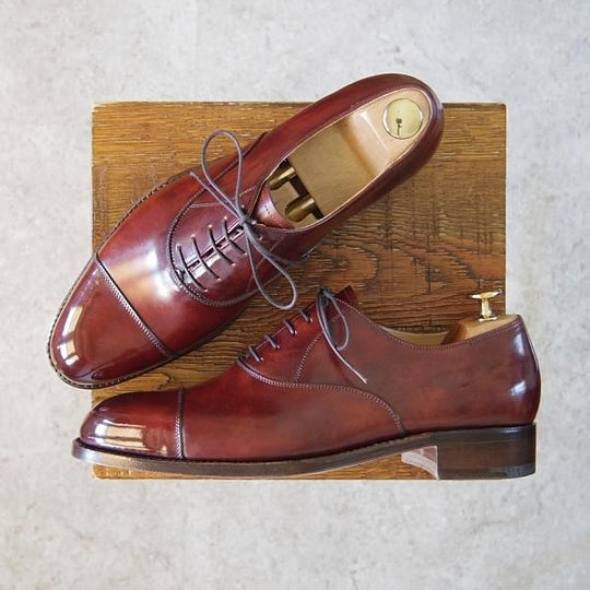 新品★(東欧)VASS/ヴァーシュ SIZE 40【貴重★Alt English/ストレートチップ】Fラスト/ミュージアムカーフ/赤茶/メンズ★f989