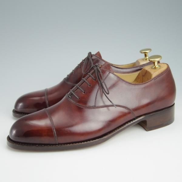 新品★(東欧)VASS/ヴァーシュ SIZE 40【貴重★Alt English/ストレートチップ】Fラスト/ミュージアムカーフ/赤茶/メンズ★f989