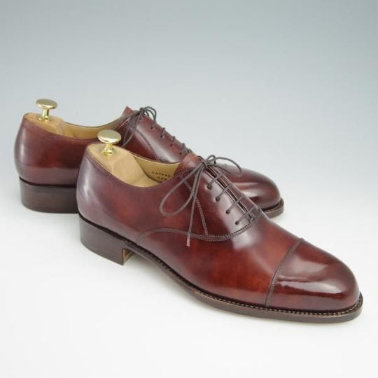 新品★(東欧)VASS/ヴァーシュ SIZE 40【貴重★Alt English/ストレートチップ】Fラスト/ミュージアムカーフ/赤茶/メンズ★f989