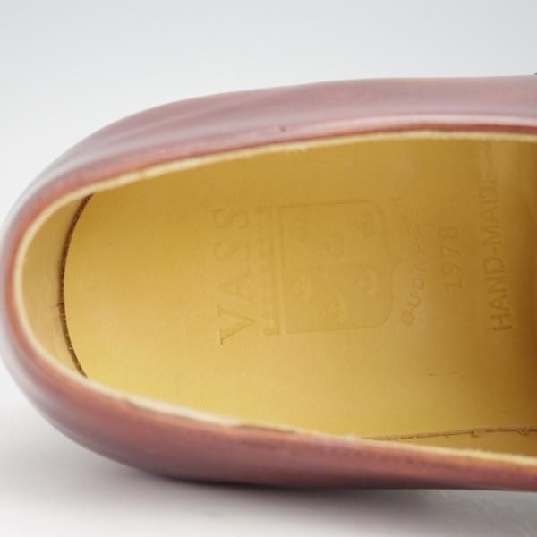 新品★(東欧)VASS/ヴァーシュ SIZE 40【貴重★Alt English/ストレートチップ】Fラスト/ミュージアムカーフ/赤茶/メンズ★f989