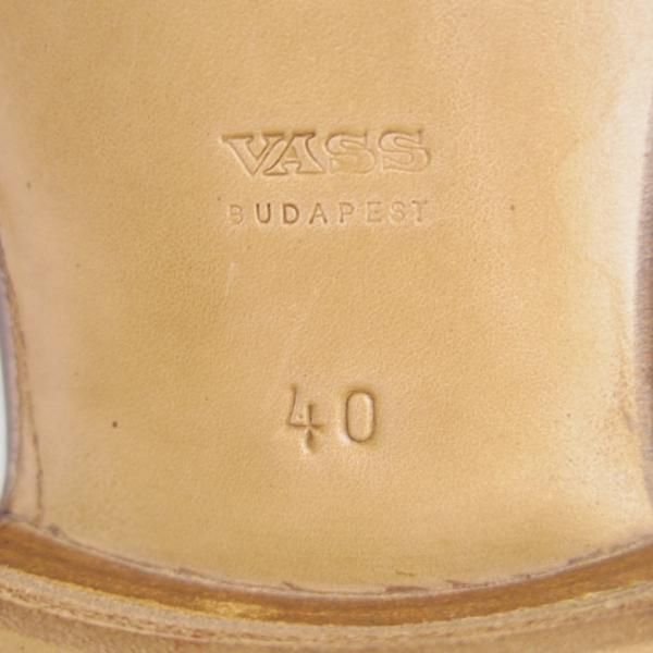 新品★(東欧)VASS/ヴァーシュ SIZE 40【貴重★Alt English/ストレートチップ】Fラスト/ミュージアムカーフ/赤茶/メンズ★f989