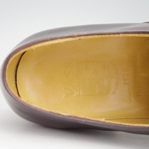 美品★(東欧)VASS/ヴァーシュ SIZE 41【貴重★Alt English/ストレートチップ】Fラスト/カーフ/赤茶/メンズ★f990