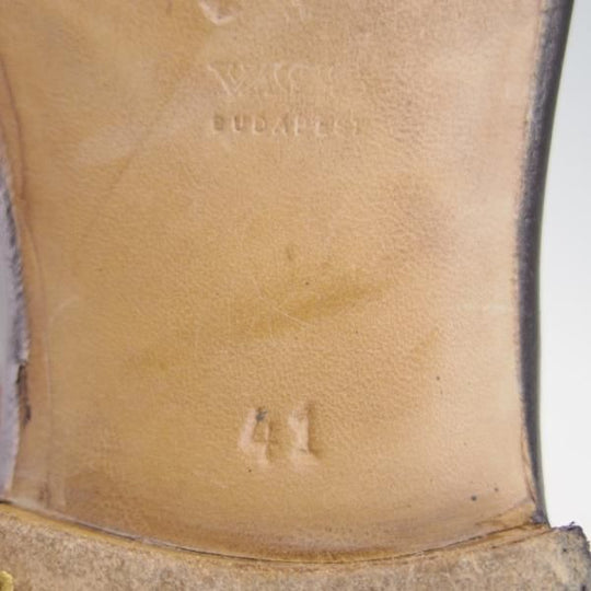 美品★(東欧)VASS/ヴァーシュ SIZE 41【貴重★Alt English/ストレートチップ】Fラスト/カーフ/赤茶/メンズ★f990