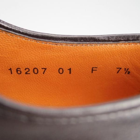 極美品★(伊)サントーニ SIZE 7.5【定価￥110,000-★ストレートチップ/16207】LEVANTEラスト/カーフ/黒/メンズ/Santoni★f991