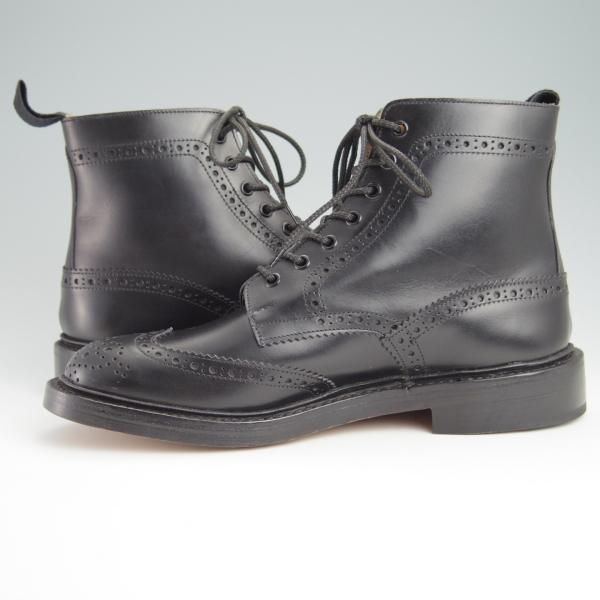 新品★トリッカーズ SIZE 8【定価￥88,000-★STOW/ストウ/5634】カントリーブーツ/ボックスカーフ/黒/メンズ/Tricker's★f994