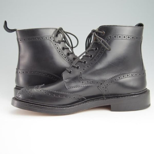 新品★トリッカーズ SIZE 8【定価￥88,000-★STOW/ストウ/5634】カントリーブーツ/ボックスカーフ/黒/メンズ/Tricker's★f994