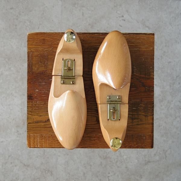 極上★(仏)ラ・コルドヌリ・アングレーズ同系 SIZE 38【パーフェクタ社製★ヒンジ式シューツリー】木製シューキーパー/PERFECTA★g007