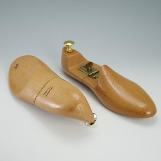 極上★(仏)ラ・コルドヌリ・アングレーズ同系 SIZE 38【パーフェクタ社製★ヒンジ式シューツリー】木製シューキーパー/PERFECTA★g007