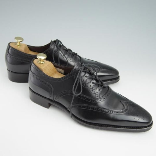 美品★シェットランドフォックス SIZE 7【キルト付き★ナイツブリッジ/3017SF】ギリーシューズ/カーフ/黒/メンズ/Shetlandfox★g011