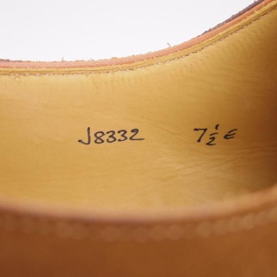 未使用★クロケット&ジョーンズ 7.5E【★ロイドフットウェア別注/Lloyd Footwear】Vフロント/スエード/茶/メンズ/Crockett&Jones★g012