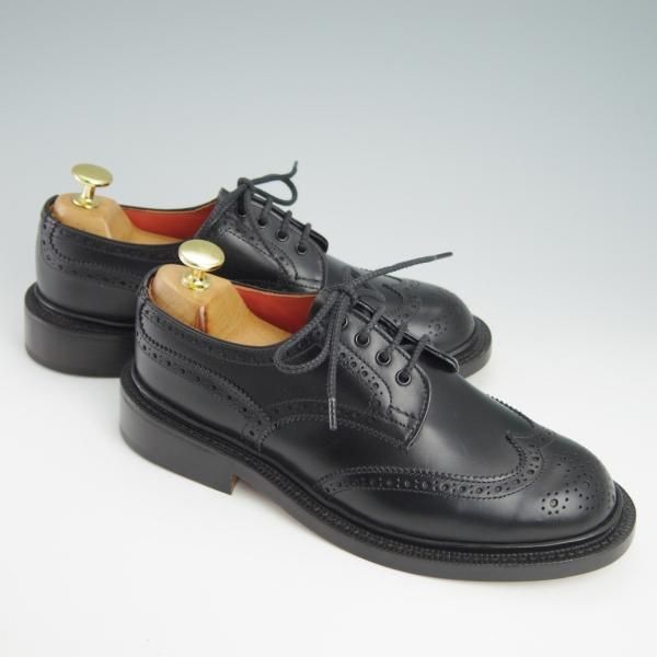 新品★トリッカーズ(レディース) SIZE 4【定価￥82,500-★カントリーシューズ/L5679/ANNE】フルブローグ/カーフ/黒/短靴/Tricker's★g013