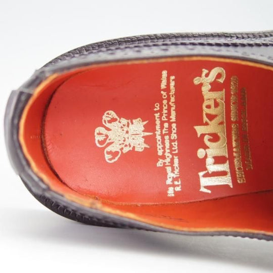 新品★トリッカーズ(レディース) SIZE 4【定価￥82,500-★カントリーシューズ/L5679/ANNE】フルブローグ/カーフ/黒/短靴/Tricker's★g013