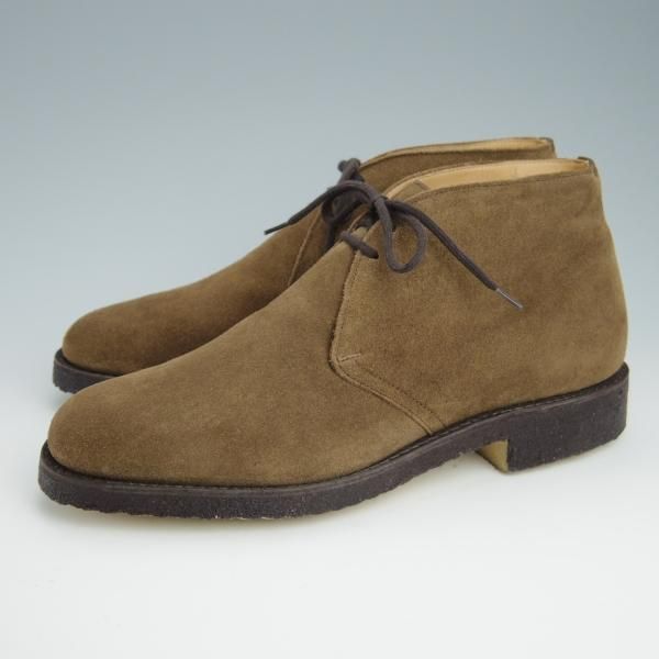 未使用★チャーチ 60G/UK6【貴重★ライダー同仕様/Jockey/81ラスト】3都市ロゴ/チャッカブーツ/スエード/SIGAR/茶/メンズ/Church's★g015