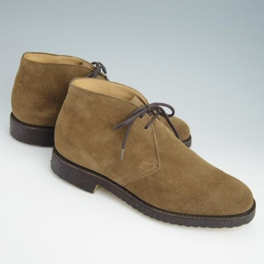 未使用★チャーチ 60G/UK6【貴重★ライダー同仕様/Jockey/81ラスト】3都市ロゴ/チャッカブーツ/スエード/SIGAR/茶/メンズ/Church's★g015