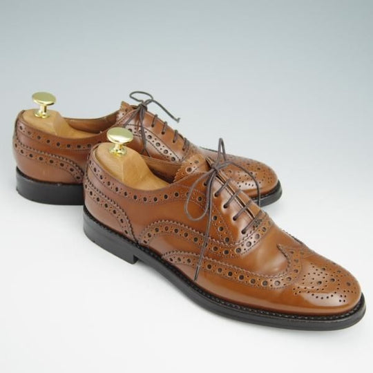 美品★チャーチ(レディース) SIZE 36【定価￥155,100-★バーウッド/BURWOOD WG】ポリッシュドバインダーカーフ/茶/Church's★g016