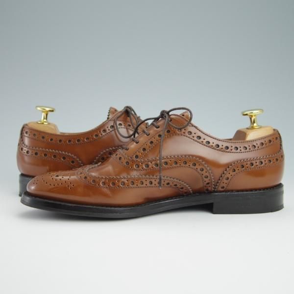美品★チャーチ(レディース) SIZE 36【定価￥155,100-★バーウッド/BURWOOD WG】ポリッシュドバインダーカーフ/茶/Church's★g016