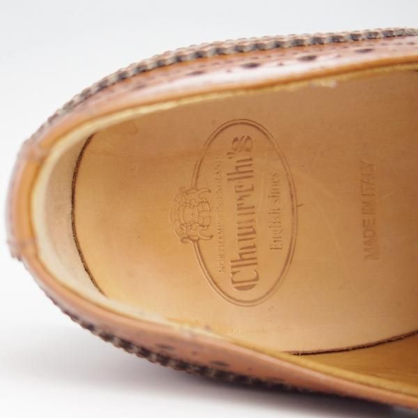 美品★チャーチ(レディース) SIZE 36【定価￥155,100-★バーウッド/BURWOOD WG】ポリッシュドバインダーカーフ/茶/Church's★g016