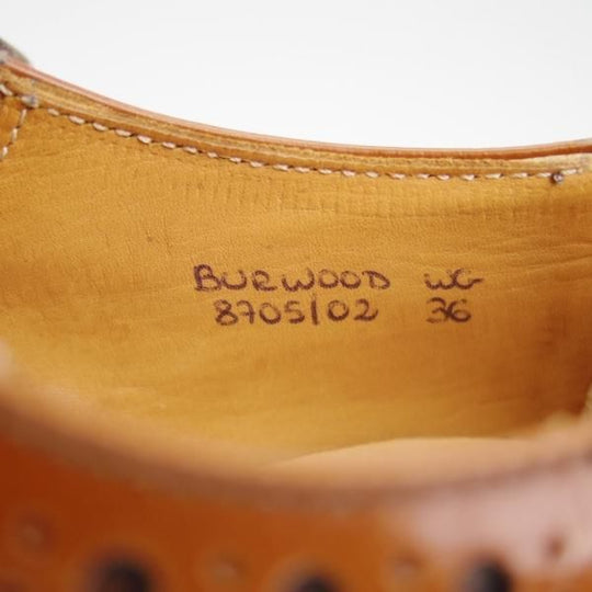 美品★チャーチ(レディース) SIZE 36【定価￥155,100-★バーウッド/BURWOOD WG】ポリッシュドバインダーカーフ/茶/Church's★g016