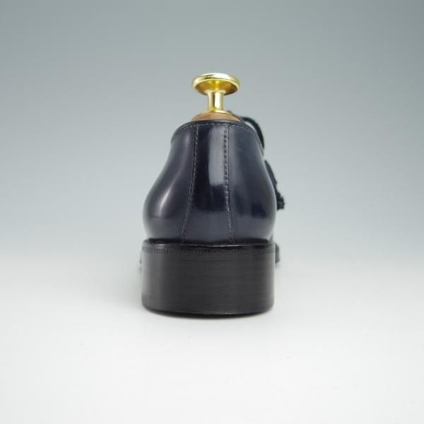 美品★(伊)STEFANO BI/ステファノビ(レディース) SIZE 36【貴重★(伊)Mauro Volponi別注/ホールカット】489/カーフ/紺★g018