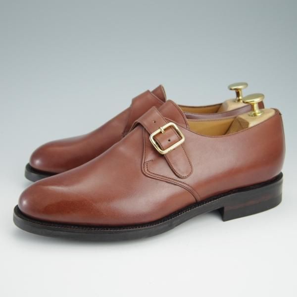 新品★(スペイン製)YANKO/ヤンコ SIZE 24【グッドイヤーウェルテッド製法★モンクストラップ/26498】カーフ/茶/メンズ★g019