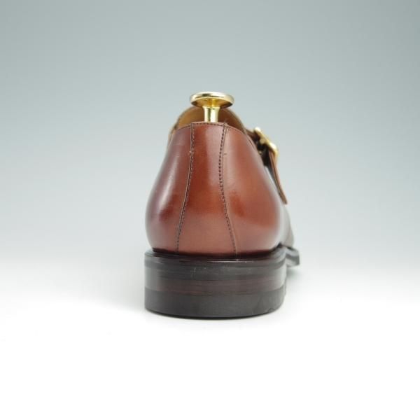 新品★(スペイン製)YANKO/ヤンコ SIZE 24【グッドイヤーウェルテッド製法★モンクストラップ/26498】カーフ/茶/メンズ★g019