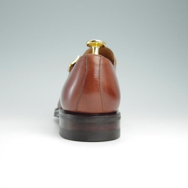 新品★(スペイン製)YANKO/ヤンコ SIZE 24【グッドイヤーウェルテッド製法★モンクストラップ/26498】カーフ/茶/メンズ★g019