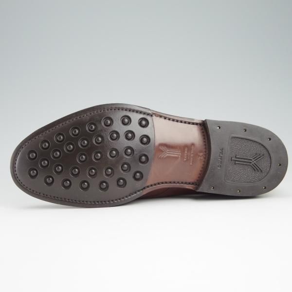 新品★(スペイン製)YANKO/ヤンコ SIZE 24【グッドイヤーウェルテッド製法★モンクストラップ/26498】カーフ/茶/メンズ★g019